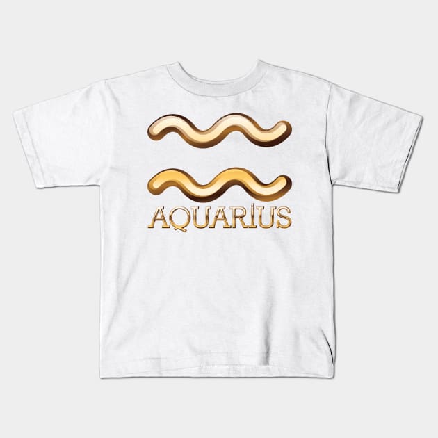 Aquarius Kids T-Shirt by AmazingArtMandi